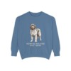 Newfoundland Dog Mom Sweatshirt, Blue Jean, front view