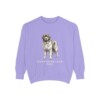 Newfoundland Dog Sweatshirt, Violet, front view