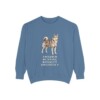 Norrbottenspets Humor Sweatshirt, Blue Jean, front view