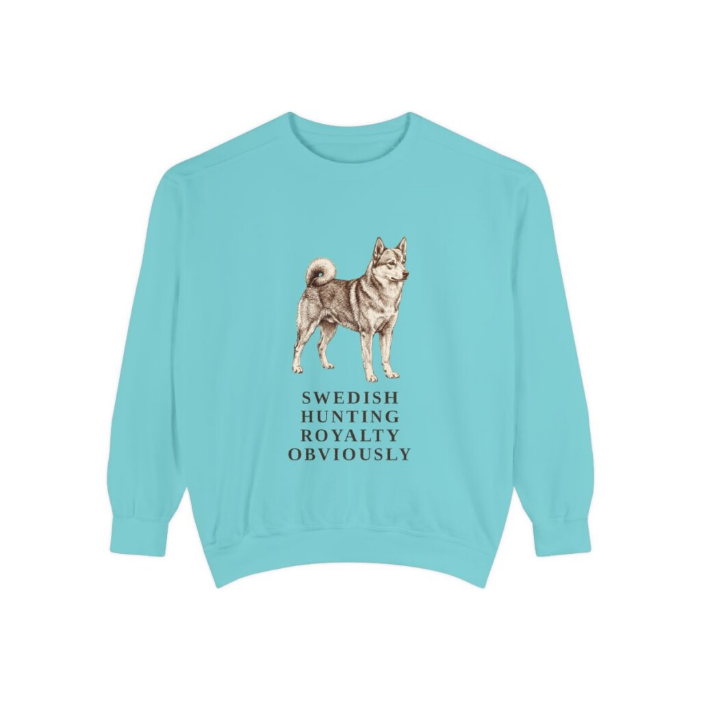 Norrbottenspets Humor Sweatshirt, Chalky Mint, front view