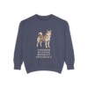 Norrbottenspets Humor Sweatshirt, Denim, front view