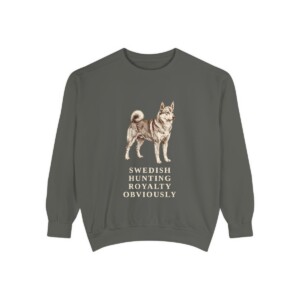 Norrbottenspets Humor Sweatshirt, Pepper, front view