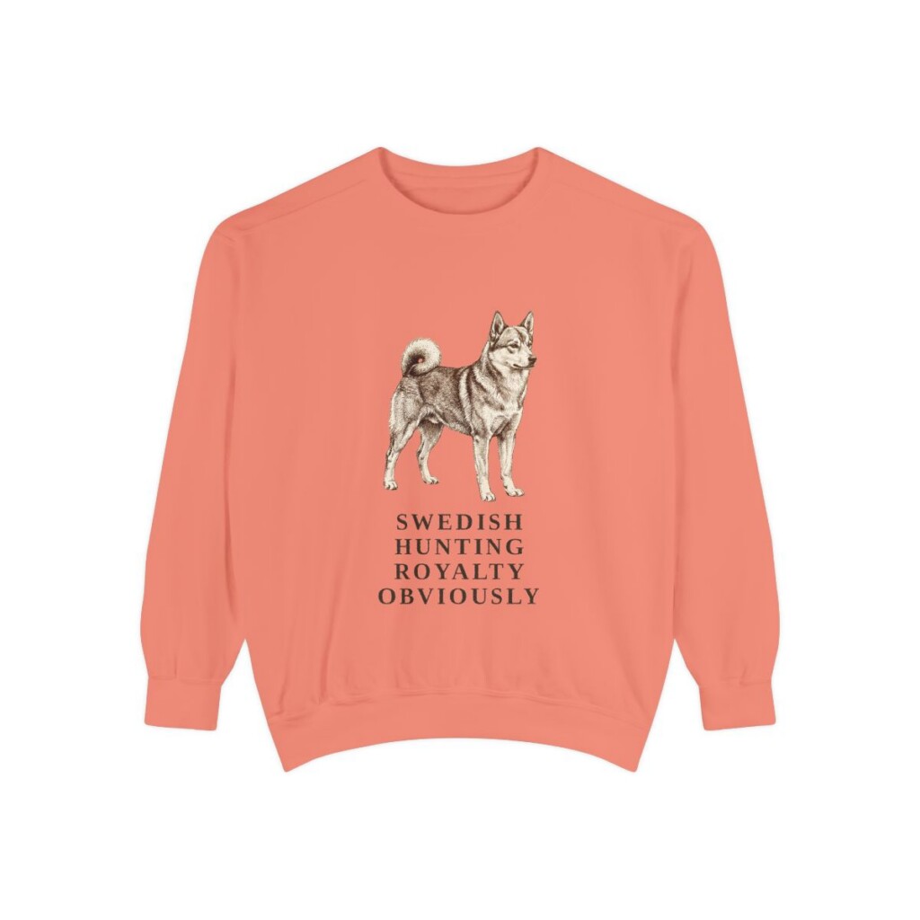 Norrbottenspets Humor Sweatshirt, Terracotta, front view