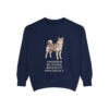 Norrbottenspets Humor Sweatshirt, True Navy, front view