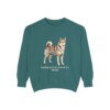 Norrbottenspets Mom Sweatshirt, Blue Spruce, front view