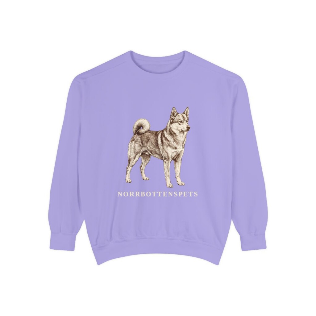 Norrbottenspets Sweatshirt, Violet, front view