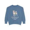 Norwegian Buhund Dad Sweatshirt, Blue Jean, front view