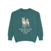 Norwegian Buhund Dad Sweatshirt, Blue Spruce, front view
