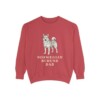 Norwegian Buhund Dad Sweatshirt, Crimson, front view