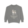 Norwegian Buhund Dad Sweatshirt, Grey, front view