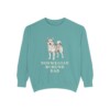 Norwegian Buhund Dad Sweatshirt, Seafoam, front view