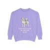 Norwegian Buhund Dad Sweatshirt, Violet, front view