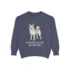 Norwegian Buhund Sweatshirt, Denim, front view