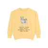Norwegian Buhund Humor Sweatshirt, Butter, front view