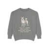 Norwegian Buhund Humor Sweatshirt, Grey, front view