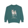 Norwegian Buhund Latin Sweatshirt, Blue Spruce, front view