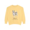 Norwegian Buhund Latin Sweatshirt, Butter, front view