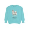Norwegian Buhund Latin Sweatshirt, Chalky Mint, front view