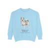 Norwegian Buhund Latin Sweatshirt, Chambray, front view