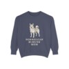 Norwegian Buhund Mom Sweatshirt, Denim, front view