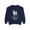Norwegian Buhund Mom Sweatshirt, True Navy, front view
