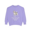 Norwegian Buhund Mom Sweatshirt, Violet, front view