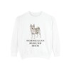 Norwegian Buhund Mom Sweatshirt, White, front view