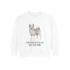 Norwegian Buhund Sweatshirt, White, front view