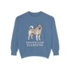 Norwegian Elkhound Sweatshirt, Blue Jean, front view