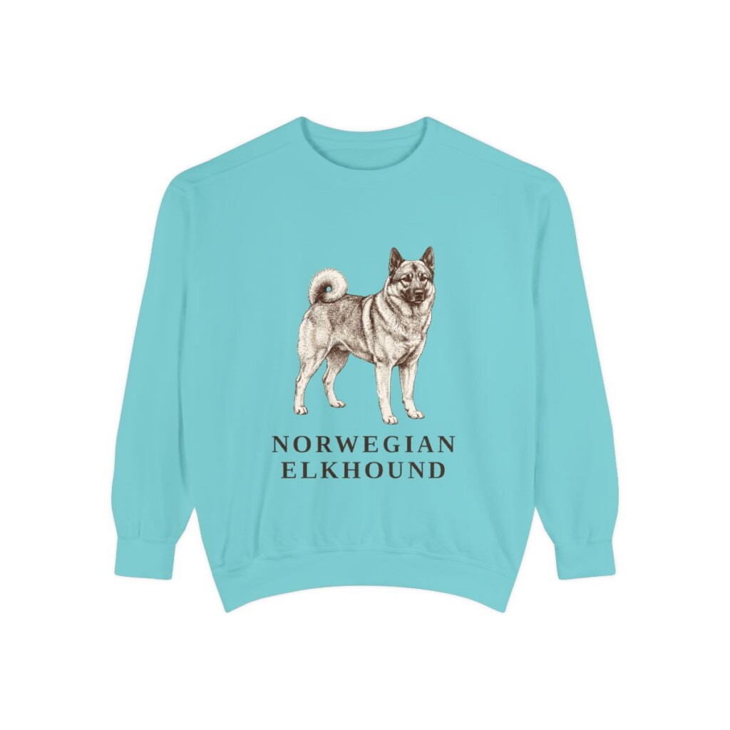 Norwegian Elkhound Sweatshirt, Chalky Mint, front view