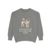 Norwegian Elkhound Dad Sweatshirt, Grey, front view