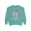 Norwegian Elkhound Dad Sweatshirt, Seafoam, front view