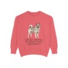 Norwegian Elkhound Humor Sweatshirt, Watermelon, front view