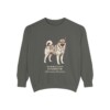 Norwegian Elkhound Latin Sweatshirt, Pepper, front view