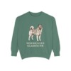 Norwegian Elkhound Sweatshirt, Light Green, front view