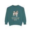 Norwegian Elkhound Mom Sweatshirt, Blue Spruce, front view