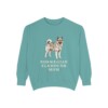 Norwegian Elkhound Mom Sweatshirt, Seafoam, front view