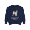 Norwegian Elkhound Mom Sweatshirt, True Navy, front view