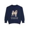 Norwegian Elkhound Sweatshirt, True Navy, front view
