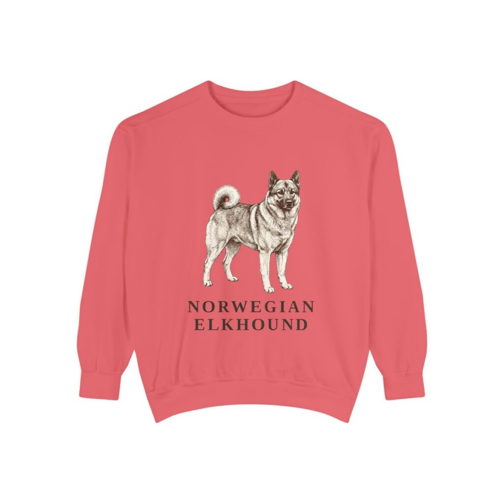 Norwegian Elkhound Sweatshirt, Watermelon, front view