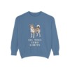 Norwegian Lundehund Humor Sweatshirt, Blue Jean, front view