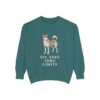 Norwegian Lundehund Humor Sweatshirt, Blue Spruce, front view