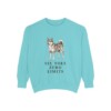 Norwegian Lundehund Humor Sweatshirt, Chalky Mint, front view