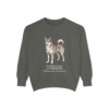 Norwegian Lundehund Latin Sweatshirt, Pepper, front view