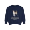 Norwegian Lundehund Mom Sweatshirt, True Navy, front view
