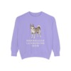 Norwegian Lundehund Mom Sweatshirt, Violet, front view