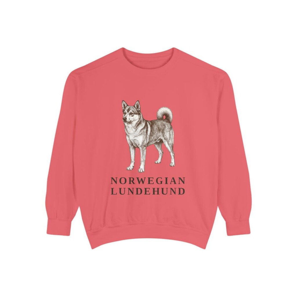 Norwegian Lundehund Sweatshirt, Watermelon, front view