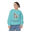 Nova Scotia Duck Tolling Retriever Sweatshirt, Chalky Mint, person 2 front