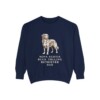 Nova Scotia Duck Tolling Retriever Dad Sweatshirt, True Navy, front view