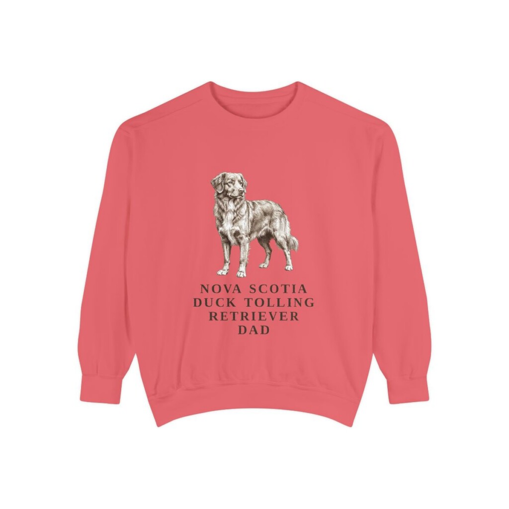 Nova Scotia Duck Tolling Retriever Dad Sweatshirt, Watermelon, front view